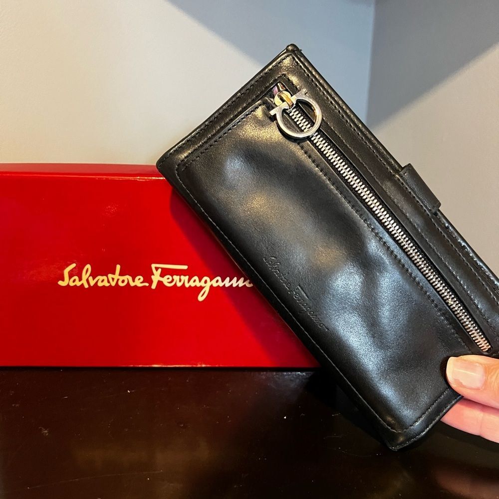 Salvatore Ferragamo Gancini Leather Wallet